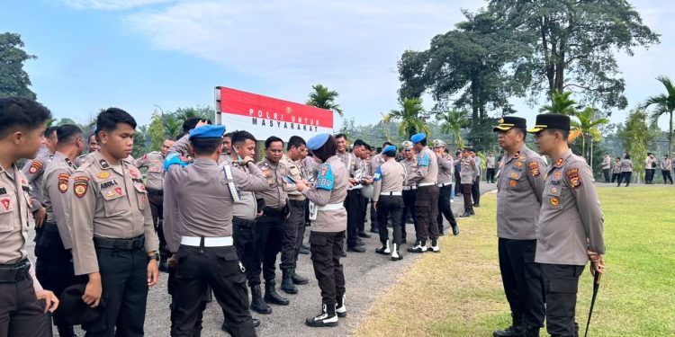 Kapolres Kuansing Pimpin Gaktibplin, Tekankan Disiplin dan Profesionalisme Personel