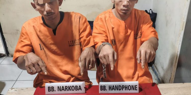 Polres Kampar Tangkap Dua Pelaku Narkoba di Desa Ridan Permai