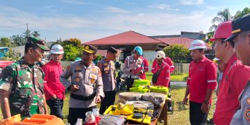 Polsek Kampar Kiri Gelar Apel Siaga Karhutla 2026, TNI-Polri, Pemerintah dan Perusahaan Perkuat Sinergi Cegah Kebakaran