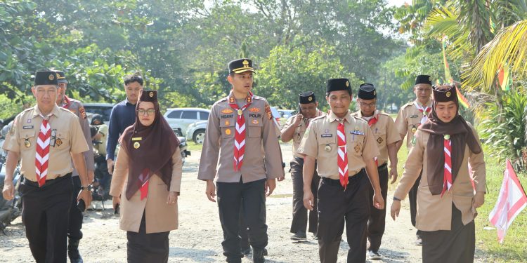Kapolres Kuansing Buka SPECTA CAMP UNIKS 2026, Ajak Pramuka Jadi Pelopor Green Policing
