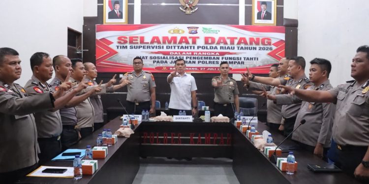 Polres Kampar Sambut Tim Supervisi Dittahti Polda Riau, Perkuat Profesionalisme Pengemban Fungsi Tahanan