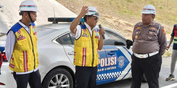 Ditlantas Polda Riau Siapkan Rekayasa Lalu Lintas untuk Pekerjaan Sambungan Tol Permai–Tol Lingkar Pekanbaru, Keselamatan Masyarakat Jadi Prioritas