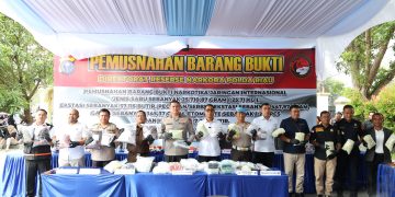 Polda Riau Musnahkan Narkoba Rp69,7 Miliar, Gagalkan Jaringan Internasional dan Selamatkan Hampir Sejuta Jiwa