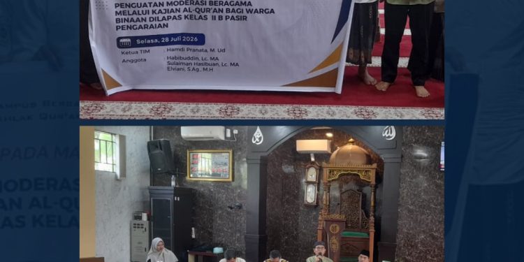 Lapas Pasir Pangarayan Terima Kegiatan Pengabdian kepada Masyarakat ISQ Syekh Ibrahim, Warga Binaan Ikuti Kajian Al-Qur’an