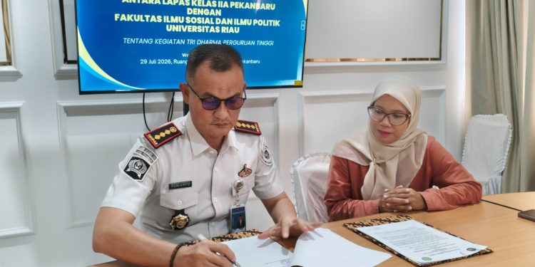 Lapas Pekanbaru Gandeng FISIP Universitas Riau, Perkuat Program Magang dan Pengembangan SDM