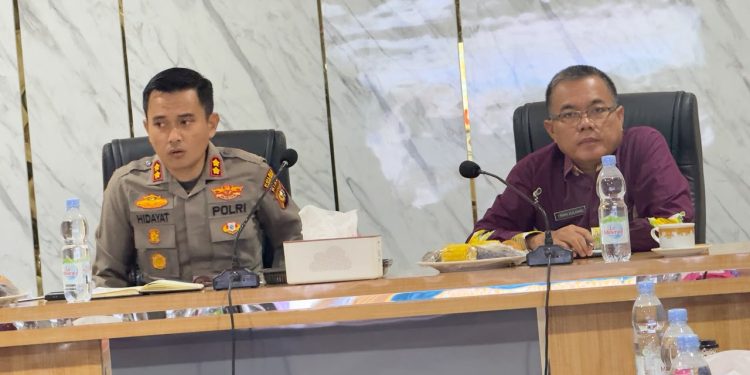 Kapolres Kuansing Pimpin Rakor Pengamanan Pacu Jalur Tepian Narosa 2026, Tekankan Kesiapan dan Sinergi