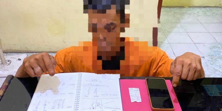 Meresahkan Masyarakat, Polsek Lubuk Dalam Ringkus Seorang Pria Penjual Togel Online