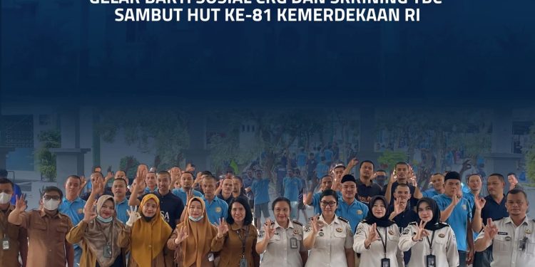 Rutan Kelas I Pekanbaru Gelar Bakti Sosial CKG dan Skrining TBC Sambut HUT Ke-81 Kemerdekaan RI