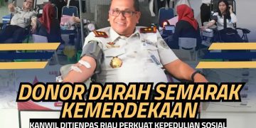 Donor Darah Semarak Kemerdekaan, Kanwil Ditjenpas Riau Perkuat Kepedulian Sosial