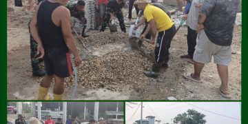 Memasuki H-3 Penutupan, Satgas TMMD ke-129 Kodim 0313/KPR dan Warga ‘Serbu’ Seluruh Titik Pembangunan di Pangkalan Terap
