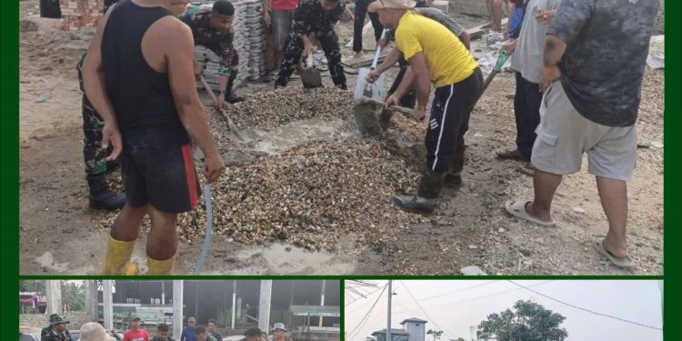 Memasuki H-3 Penutupan, Satgas TMMD ke-129 Kodim 0313/KPR dan Warga ‘Serbu’ Seluruh Titik Pembangunan di Pangkalan Terap