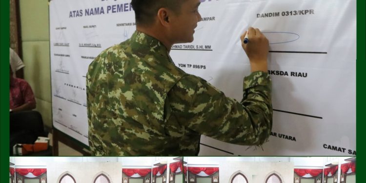Perkuat Sinergitas Pencegahan Karhutla, Dandim 0313/KPR Hadiri Rakor Penanganan Karhutla Kabupaten Kampar