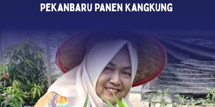 Mewujudkan Pembinaan yang Produktif dan Berkelanjutan, Lapas Perempuan Pekanbaru Panen Kangkung