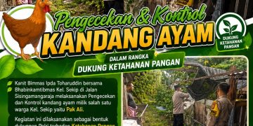 Polsek Limapuluh Monitoring Kandang Ayam Warga, Perkuat Ketahanan Pangan dan Kemitraan dengan Masyarakat