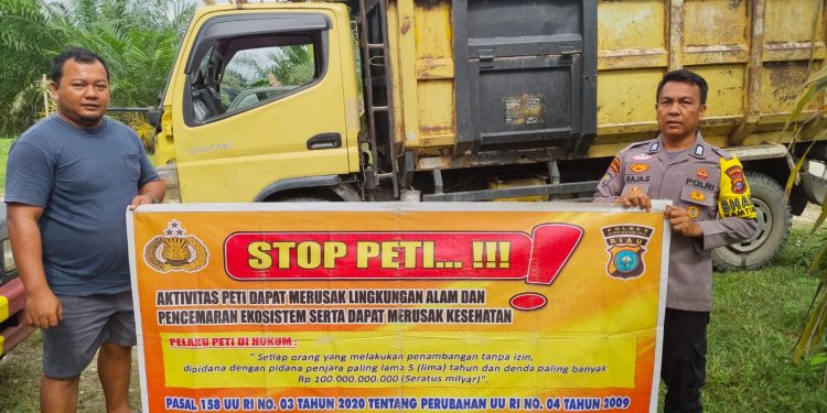 Polsek Cerenti dan Polsek Pangean Gencarkan Sosialisasi Larangan PETI, Ajak Masyarakat Jaga Kelestarian Lingkungan
