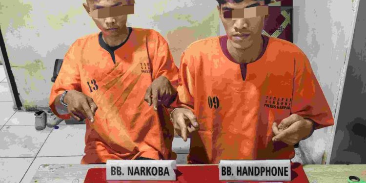 Dua Pelaku Narkoba di Tangkap Polsek Kampar Kiri, Sita 12.07 Gram Sabu-sabu