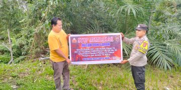 Polsek Benai dan Polsek Logas Tanah Darat Gencarkan Sosialisasi Karhutla, Kapolres Kuansing Ajak Masyarakat Cegah Kebakaran Sejak Dini