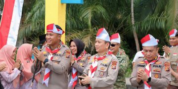 Ekspedisi Merah Putih Presisi Polda Riau di Kampung Teluk Lanus, Polres Siak Jelajah Sudut Negeri, Perkuat Nasionalisme Sambut HUT RI ke-81,Hadirkan Senyuman