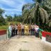 Polres Kampar Serahkan Jembatan Merah Putih Presisi Hasil Renovasi ke Warga Pulau Jambu Kuok