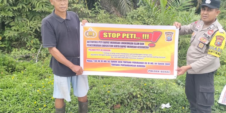 Polsek Jajaran Polres Kuansing Gencarkan Sosialisasi Larangan PETI, Jaga Lingkungan dan Masa Depan Generasi