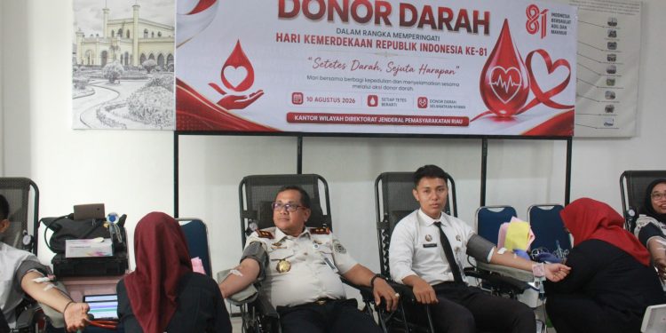 Setetes Darah, Sejuta Harapan: Lapas Pekanbaru Ikuti Donor Darah dan CKG