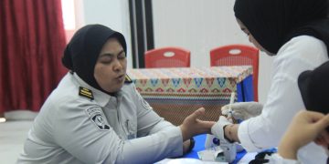 Wujudkan Jajaran Sehat dan Produktif, Lapas Pekanbaru Gelar CKG