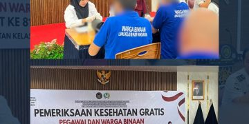 Lapas Kelas IIB Pasir Pangarayan Gelar Pemeriksaan Kesehatan Gratis bagi Pegawai dan Warga Binaan