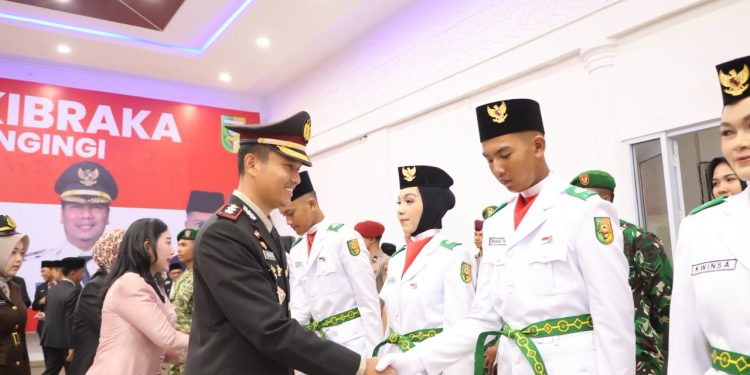 Kapolres Kuansing Hadiri Pengukuhan Paskibraka 2026, Semangat Merah Putih Menggema Jelang HUT ke-81 RI