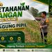Ketahanan Pangan, Polsek Tualang Lakukan Penyiraman Jagung Pipil di Ponpes Abu Huroiroh