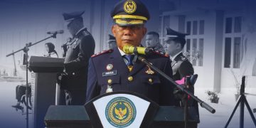 Lapas Narkotika Kelas IIB Rumbai Menggelar Upacara Bendera Peringatan Hari Ulang Tahun RI ke-81