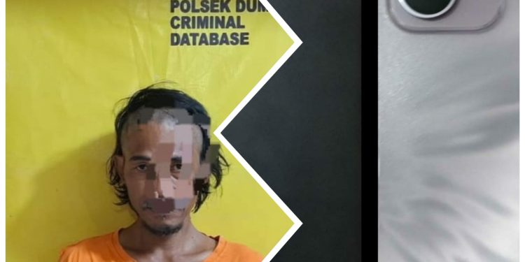 POLSEK DUMAI BARAT UNGKAP KASUS PENCURIAN DUA UNIT HANDPHONE