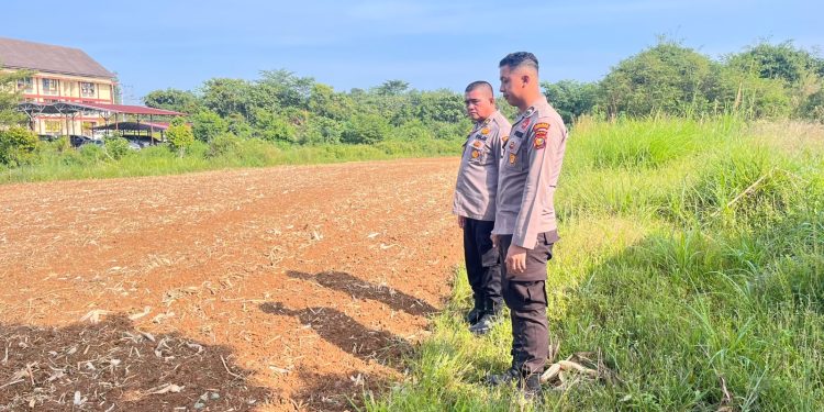 Dukung Ketahanan Pangan, Polres Rokan Hulu Cek Lahan 0,5 Hektare, Siapkan Penanaman Jagung Serentak Kuartal III