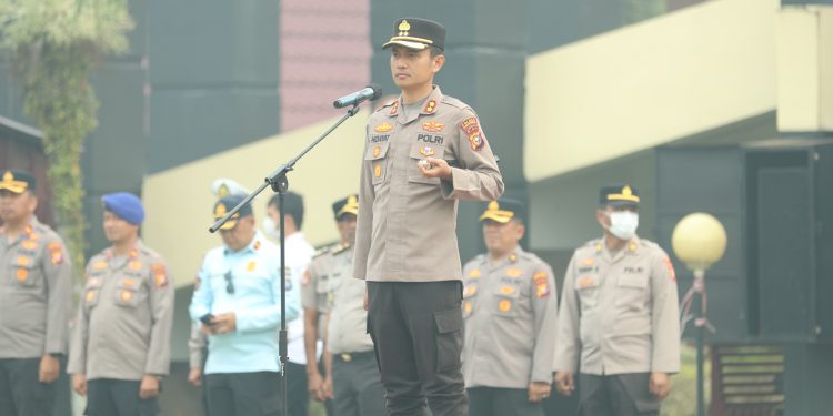 Apel Pelepasan BKO Pacu Jalur 2026, Kapolres Kuansing Apresiasi Personel yang Sukses Kawal Event Nasional
