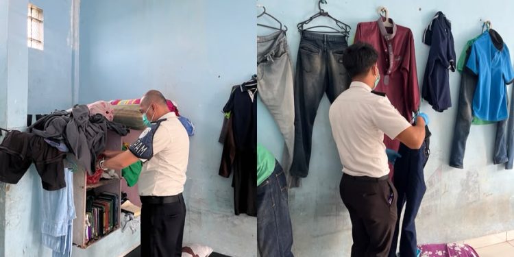 LPKA Kelas II Pekanbaru Laksanakan Razia Rutin untuk Wujudkan Keamanan dan Ketertiban
