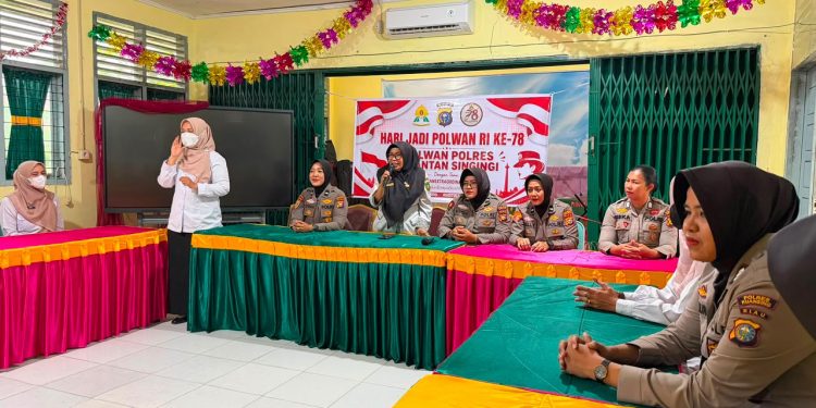 Hari Jadi Polwan ke-78, Polwan Polres Kuansing Hadir Lindungi Anak dan Peduli Kesehatan Mental