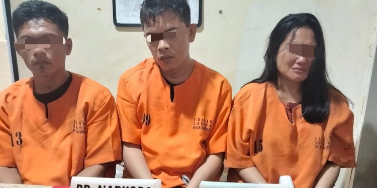Satresnarkoba Polres Kampar Tangkap Tiga Pengedar Narkoba, Sita 4.25 Gram Sabu-sabu