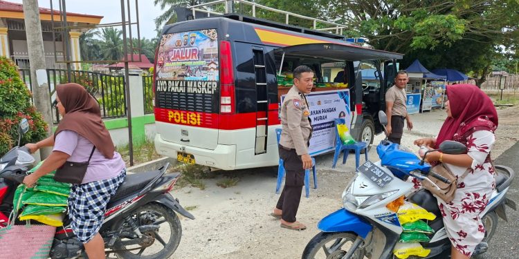 Gerakan Pangan Murah, Polres Kuansing Salurkan 1 Ton Beras SPHP untuk Masyarakat