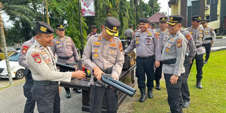 Pastikan Kesiapan Pengamanan Aksi Unjuk Rasa, Kapolres Kuansing Tekankan Pendekatan Humanis dan Profesional