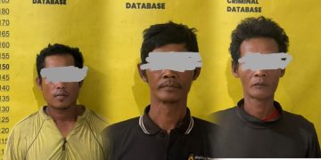 Polsek Bandar Sei Kijang Amankan 3 Pelaku Curat 21 Karung Berondolan Sawit di Areal PT. PMBN