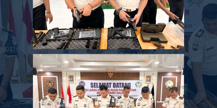 Lapas Pasir Pangarayan Lakukan Pemeliharaan dan Perawatan Senjata Api untuk Mitigasi Risiko Pengamanan