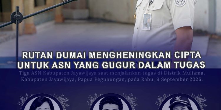 Rutan Dumai Mengheningkan Cipta untuk ASN yang Gugur dalam Tugas