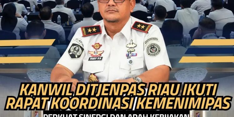 Kanwil Ditjenpas Riau Ikuti Rapat Koordinasi Kemenimipas, Perkuat Sinergi dan Arah Kebijakan Pemasyarakatan