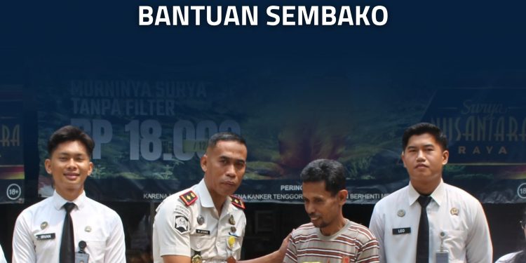 Menjangkau Warga Sekitar, Lapas Terbuka Kelas III Rumbai Salurkan Bantuan Sembako