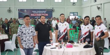 Gelorakan Semangat Olahraga Kemasyarakatan, Kejuaraan Domino (Orado) Piala Panglima TNI Resmi Dimulai di Kodim 0313/KPR