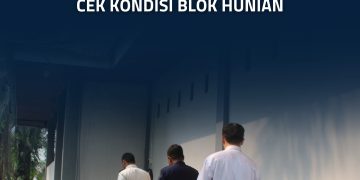 Pastikan Keamanan Tetap Terkendali, Jajaran Kamtib Lapas Terbuka Rumbai Cek Kondisi Blok Hunian