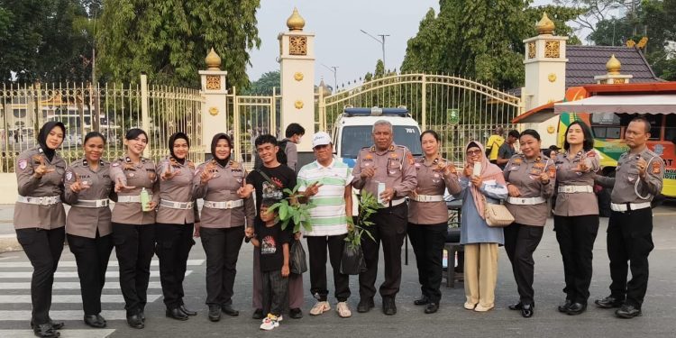 Car Free Day Pekanbaru Jadi Ruang Edukasi, Polantas Karib Kampanyekan Keselamatan dan Green Policing