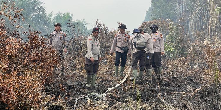 Karhutla di Dayun Siak, Water Bombing dan Alat Berat Dikerahkan