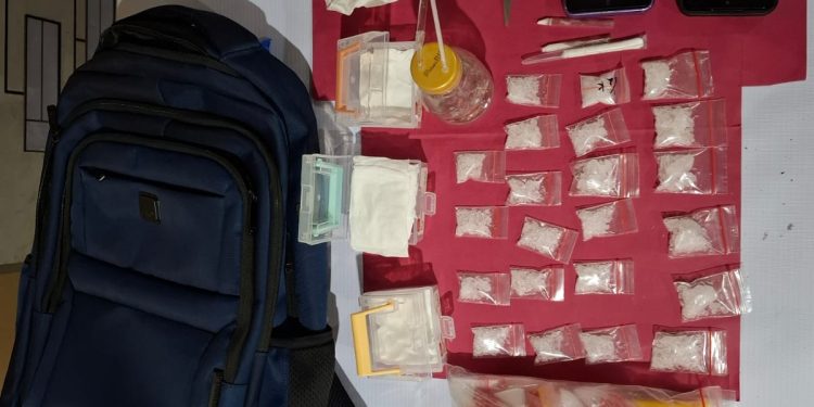 Polsek Kepenuhan Kembangkan Kasus Narkoba, Bandar Sabu 71,95 Gram Diciduk di Kontrakan