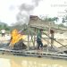 Tindak Lanjuti Laporan Masyarakat, Polsek Kuantan Tengah Tertibkan PETI di Pulau Komang