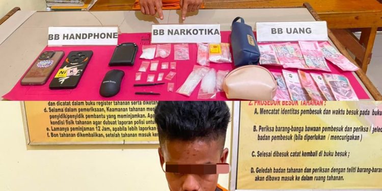 Polsek Kampar Kiri Hilir Tangkap Jaringan Narkoba di Desa Penghidupan